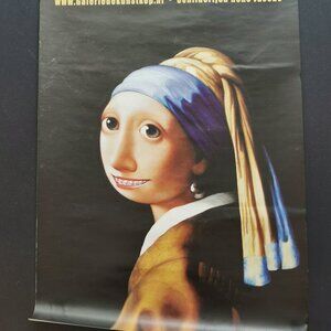 Girl with Braces Rene Jacobs Dutch Artist Realism Humor Art Gallery Poster Delft